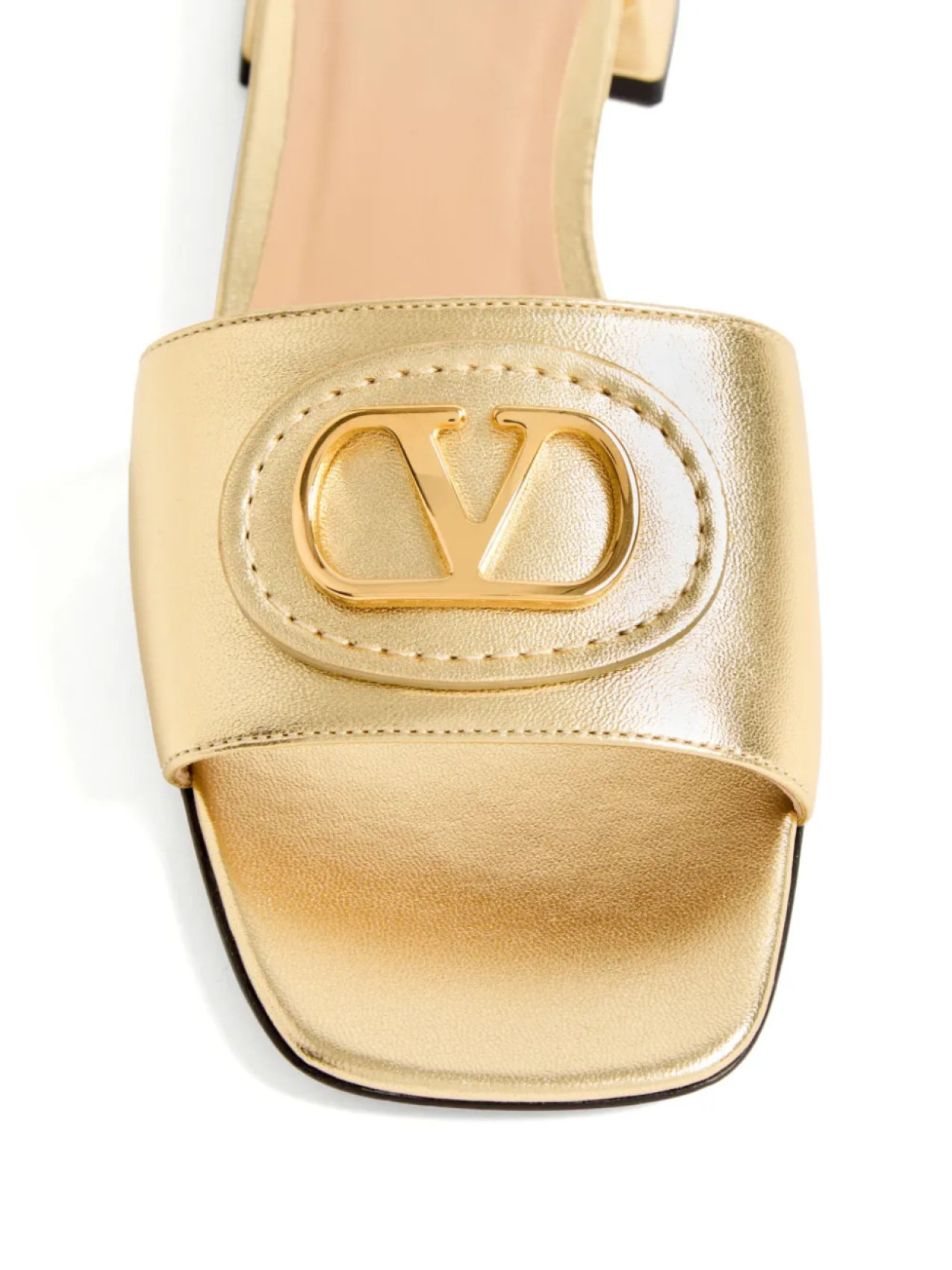 Сандалии с логотипом VLogo Signature Valentino Garavani, золотой — фото 4