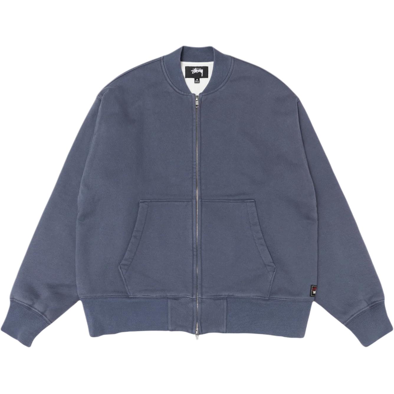 

Утепленная флисовая куртка с молнией fw25 unisex Stussy, синий