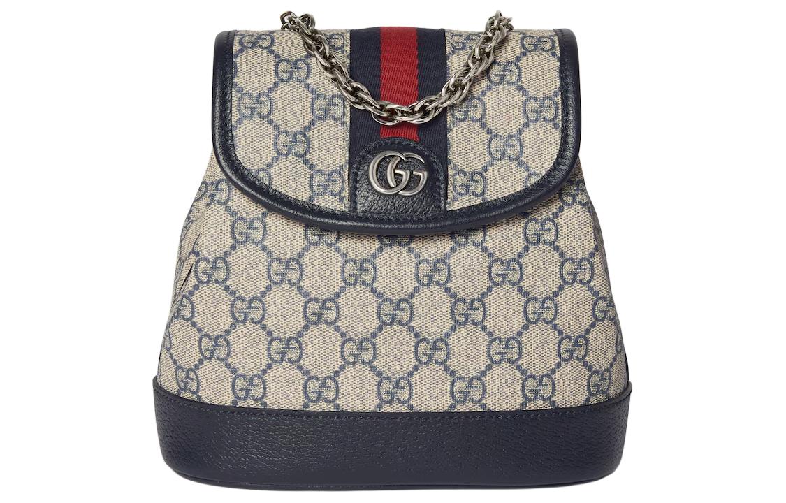 

GUCCI Мини-рюкзак Ophidia GG Supreme Canvas для женщин бежевый и синий