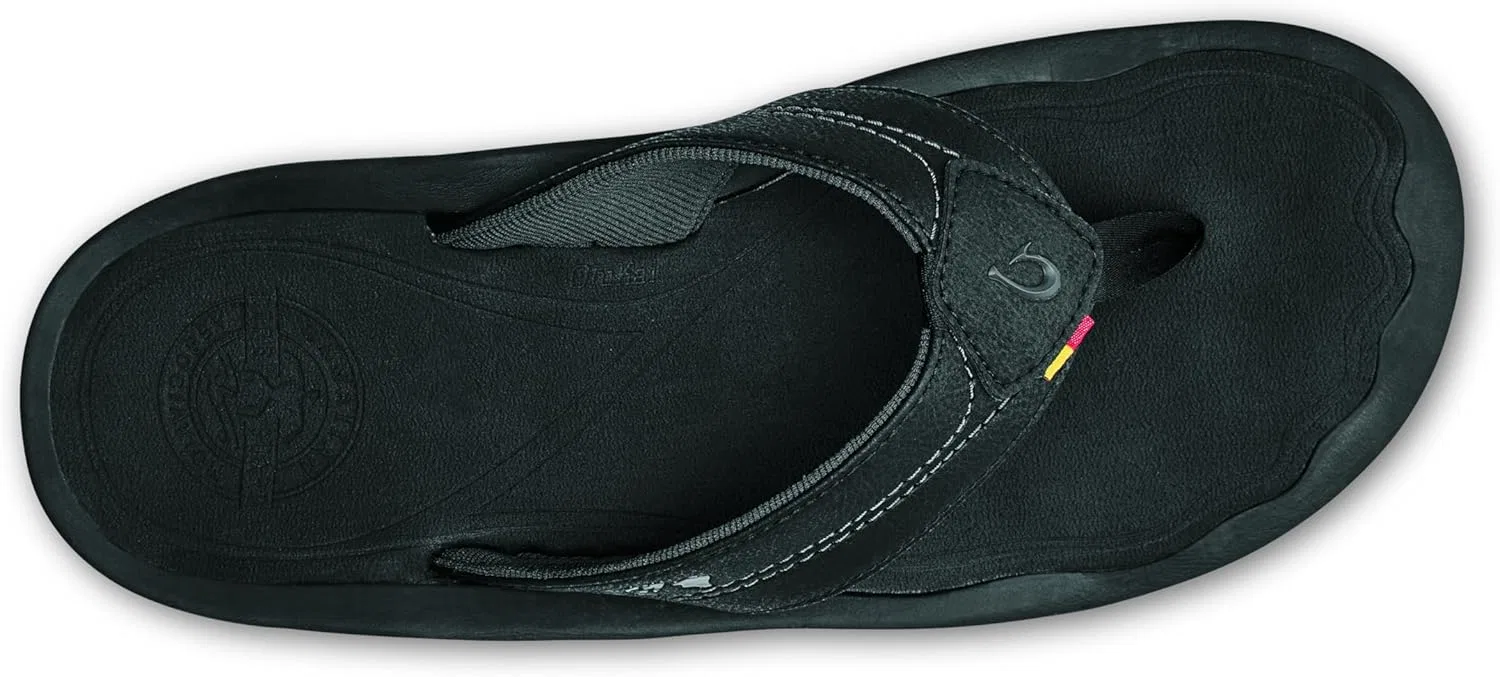 Сандалии водонепроницаемые, с поддержкой стопы, OLUKAI, Black/Black — фото 2