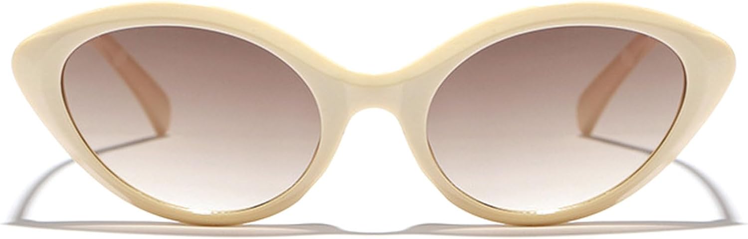 

Винтажные женские солнцезащитные очки «кошачий глаз», винтажные солнцезащитные очки в маленькой оправе для мужчин, роскошные очки для путешествий на открытом воздухе, защита от ультрафиолета UV400 mincl, Beige Brown