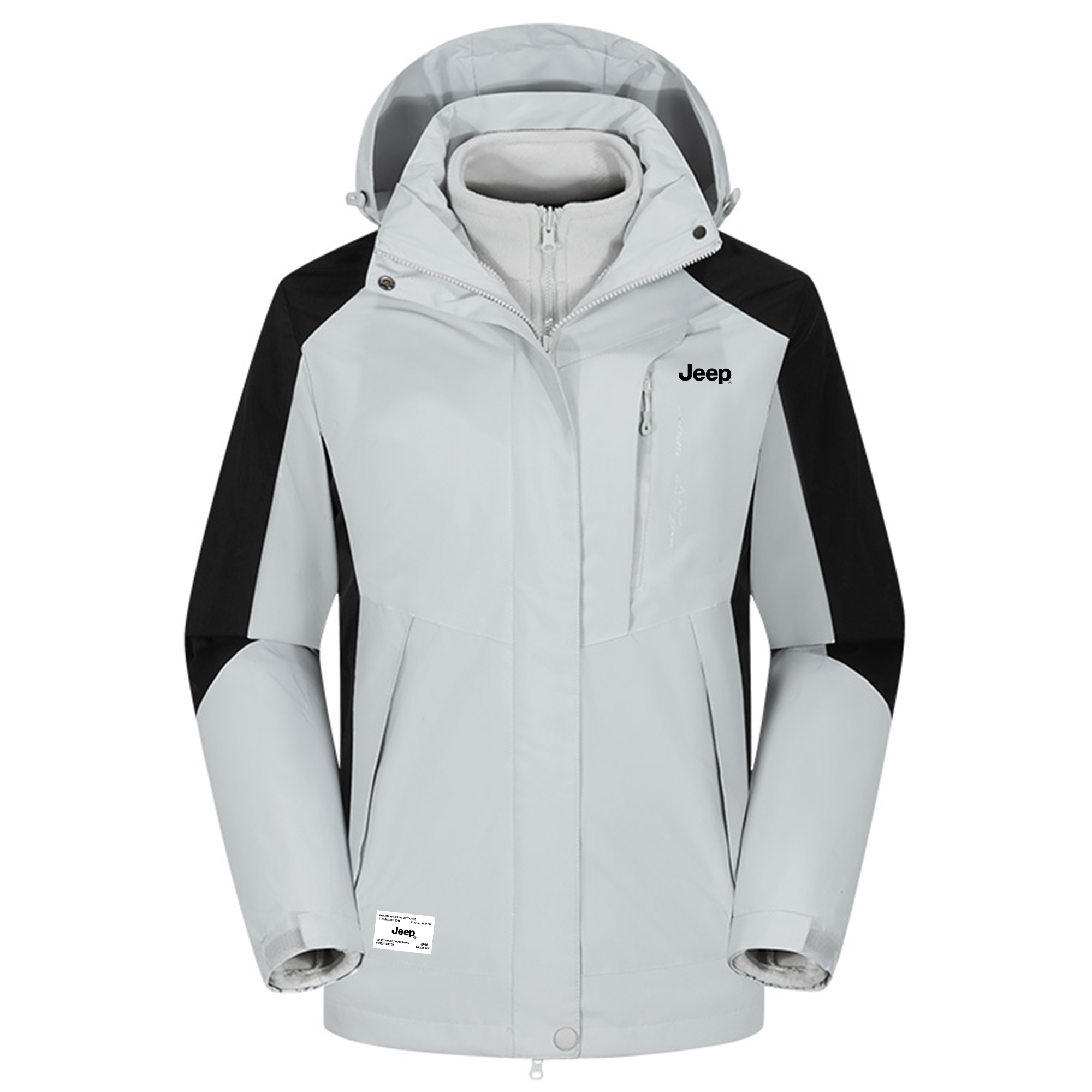 

Ветровка для походов на природе, ветрозащитная, теплая, унисекс Jeep, slate серый lime