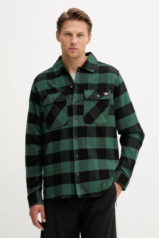 

Хлопковая рубашка Dickies, зеленый