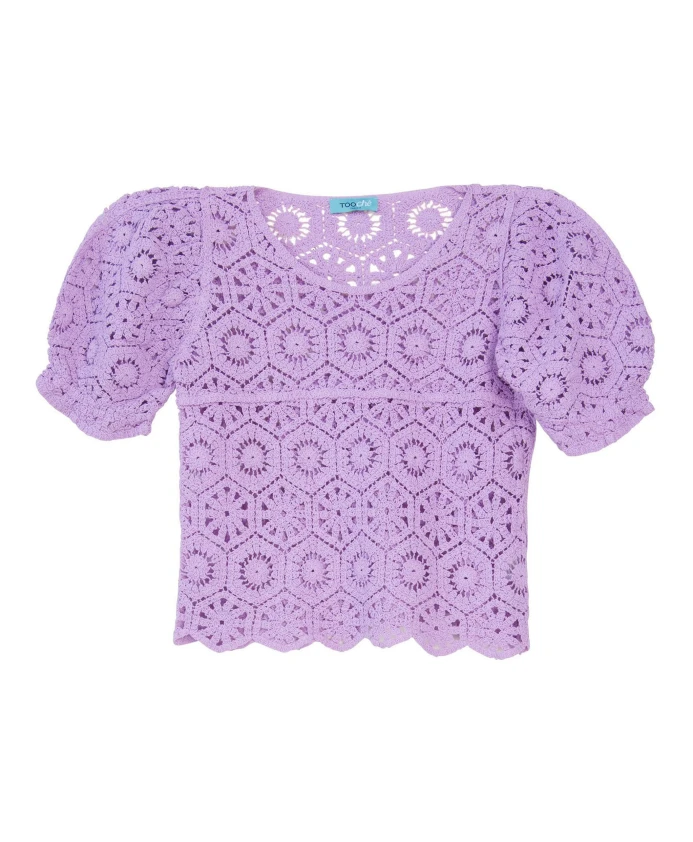 

Современный вязаный топ для женщин Tooche, фиолетовый