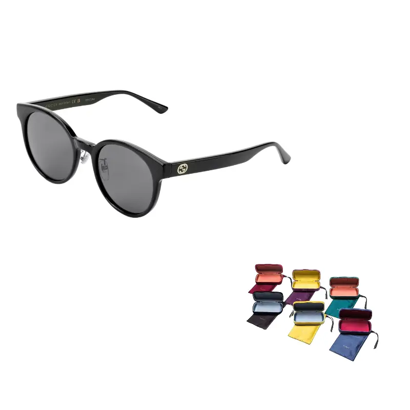 

GUCCI Солнцезащитные очки с круглой оправой, Black