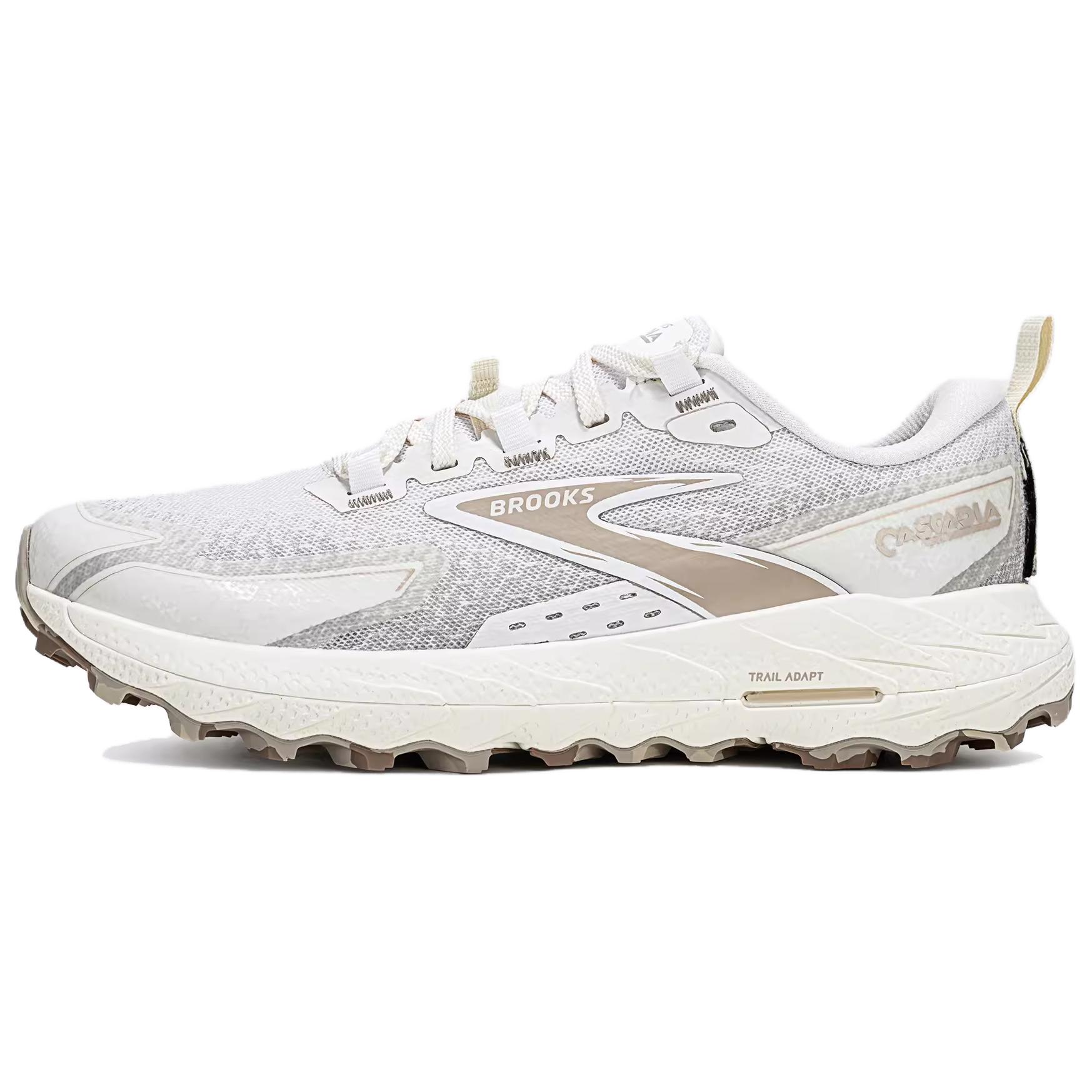 

Brooks Cascadia18 Slip Resistant Abrasion Resistant Low top Running Shoes Women's Coconut Milk White