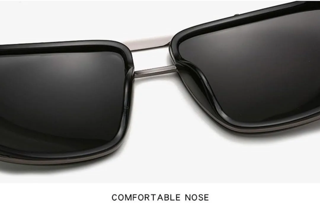 

Ретро-солнцезащитные очки для женщин и мужчин, классические очки с двойной перемычкой, толстой металлической оправой, в стиле стимпанк SZVVBKK, Gold Black