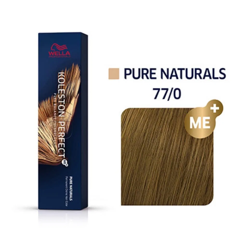 Стойкая краска для волос Wella Koleston Perfect ME+ Pure Naturals 77/0, 60 мл (2 шт.) Wella Professionals — фото 3
