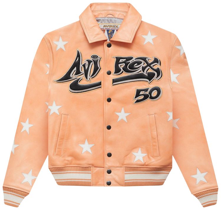 

Куртка Hellstar A2 Leather Jacket 'Orange', оранжевый