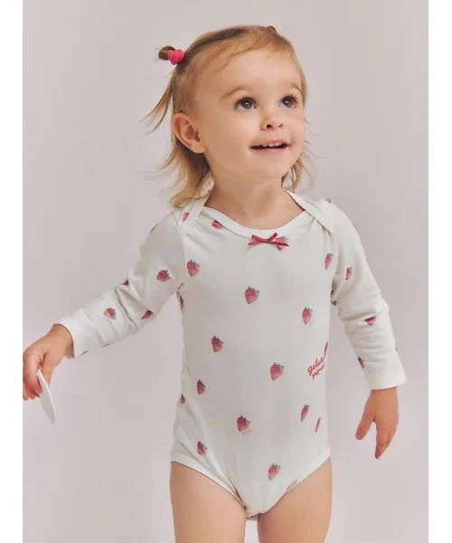 Боди-сорочка с длинным рукавом Gelato Pique BABY красный
