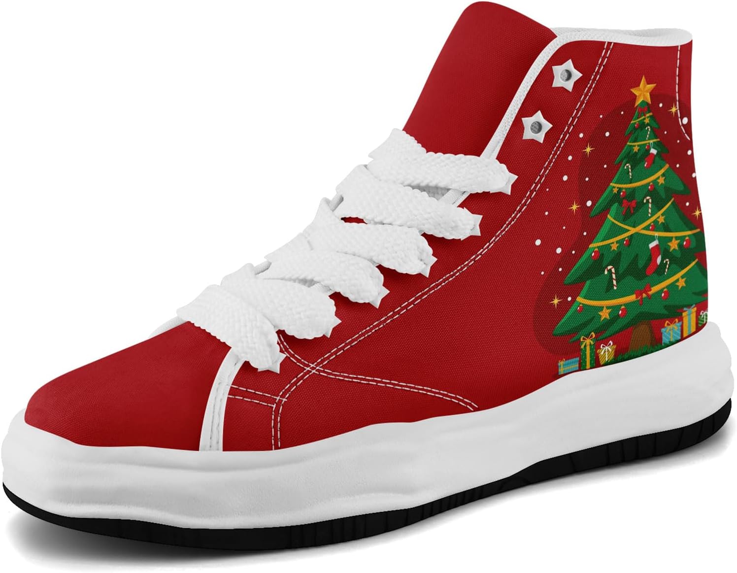 

Крутые кастомизированные зимние кроссовки на высокой подошве для женщин и мужчин, теплые текстильные платформенные кроссовки для повседневной зимней прогулки Awsole, Red-g-w