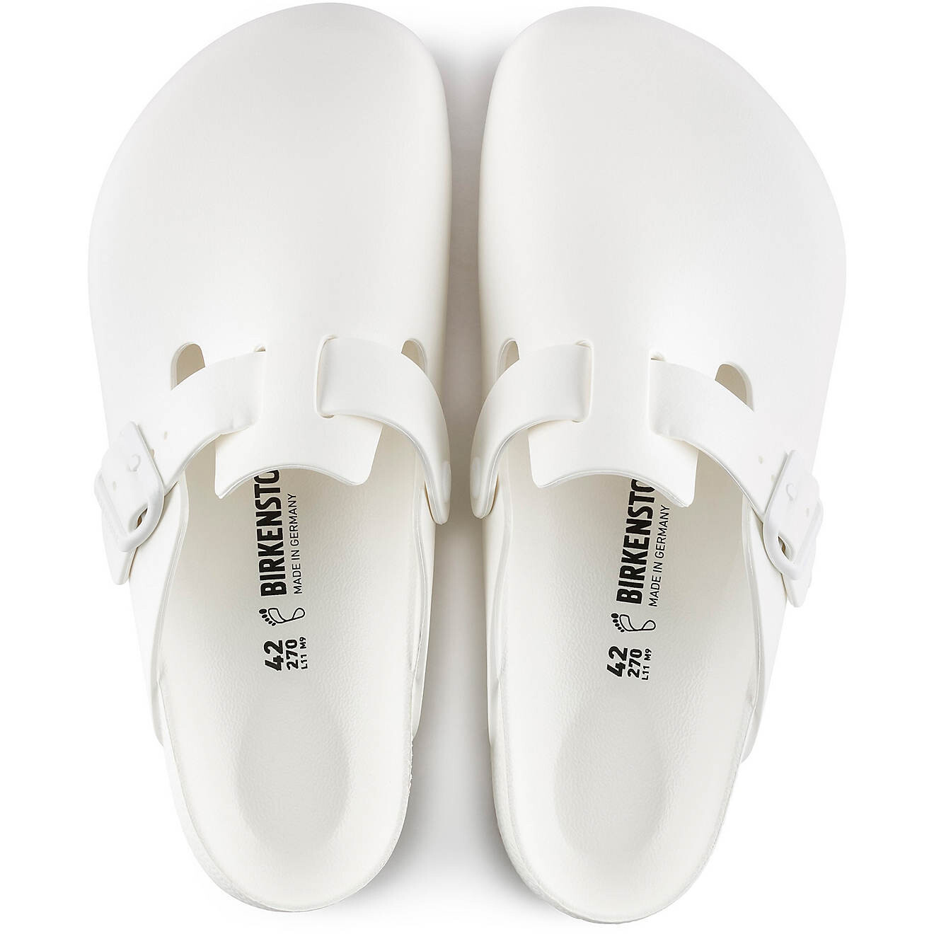 Сабо Birkenstock Boston Essentials EVA, белый — фото 3