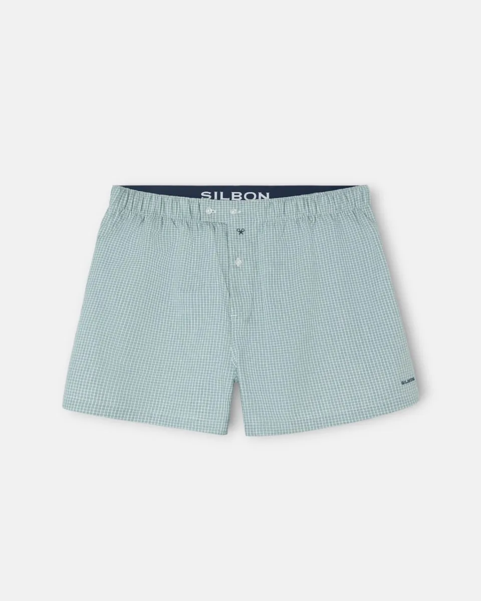 

Мужские трусы в зеленую клетку Silbon