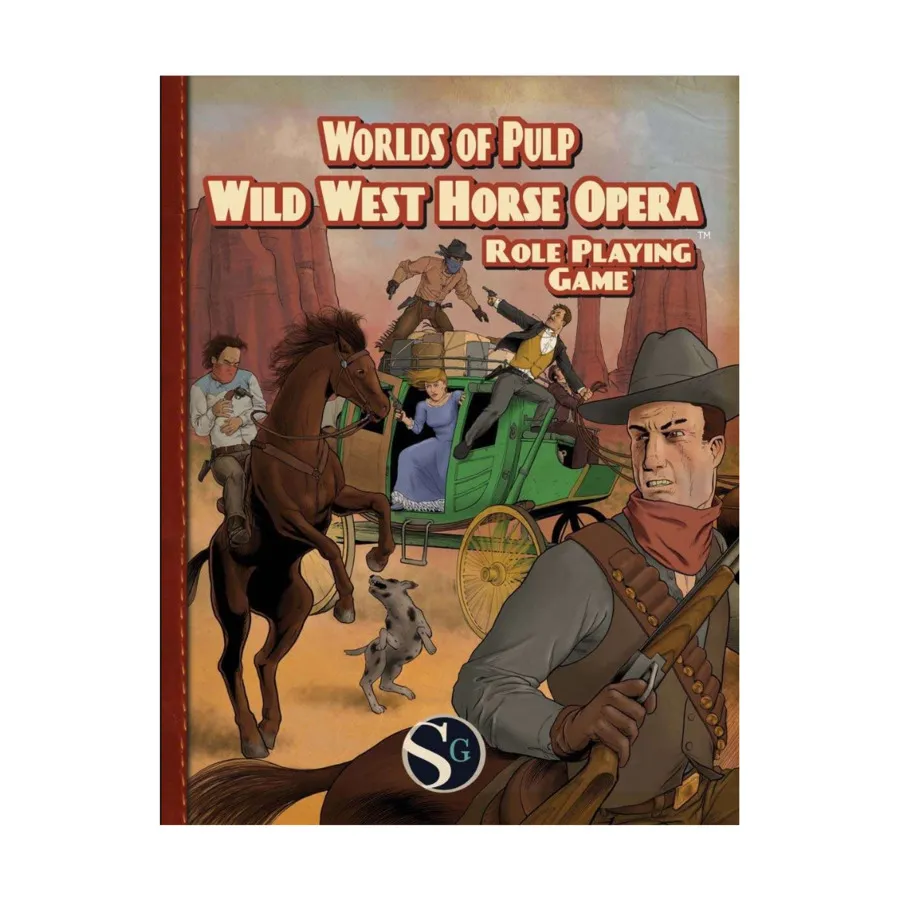 

Worlds of Pulp - Wild West Horse Opera, Role Playing Games (Scaldcrow Games), мягкая обложка