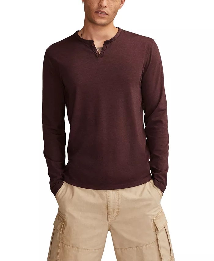 

Мужская футболка с длинным рукавом Venice Burnout Lucky Brand, коричневый