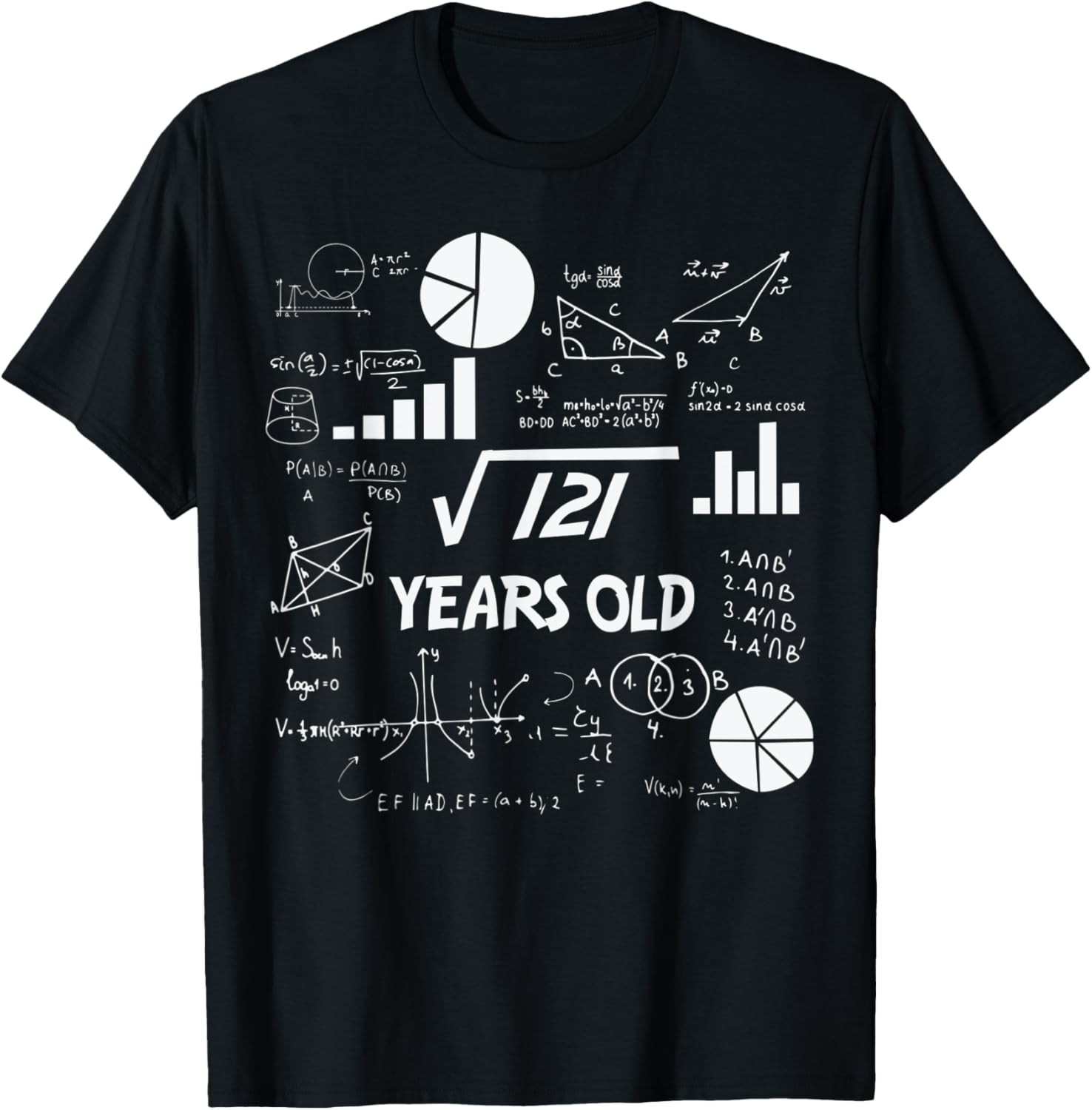 

Футболка «Квадратный корень из 121 11-й день рождения», черная (black 19-3911tcx), размер S Birthday Gift For Physics Science Lovers