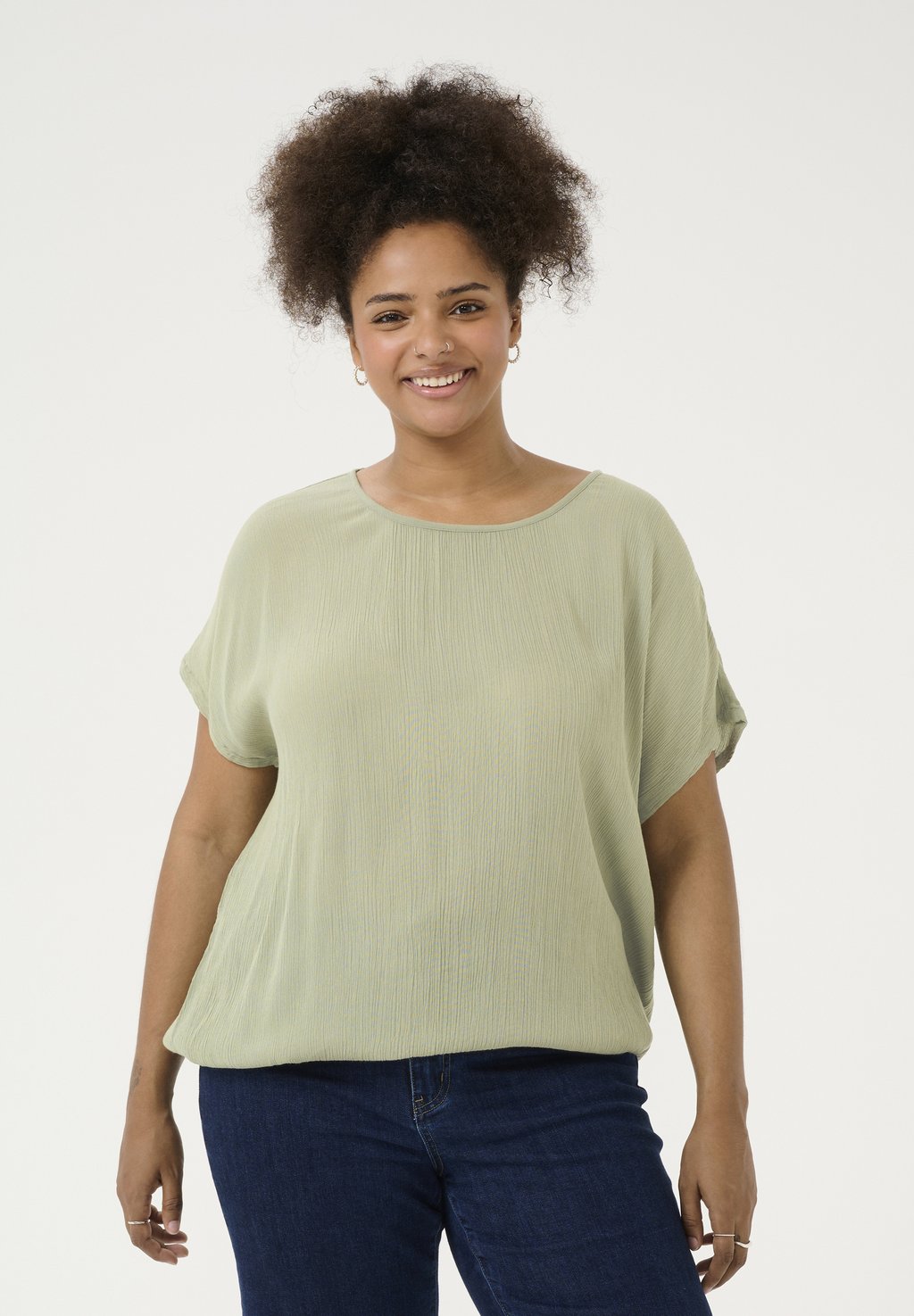 

Блуза KCAMI STANLEY Kaffe Curve, зеленый