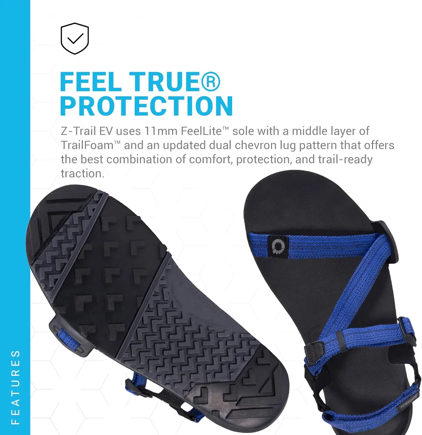 Походные сандалии Z-Trail EV Xero Shoes, синий — фото 3