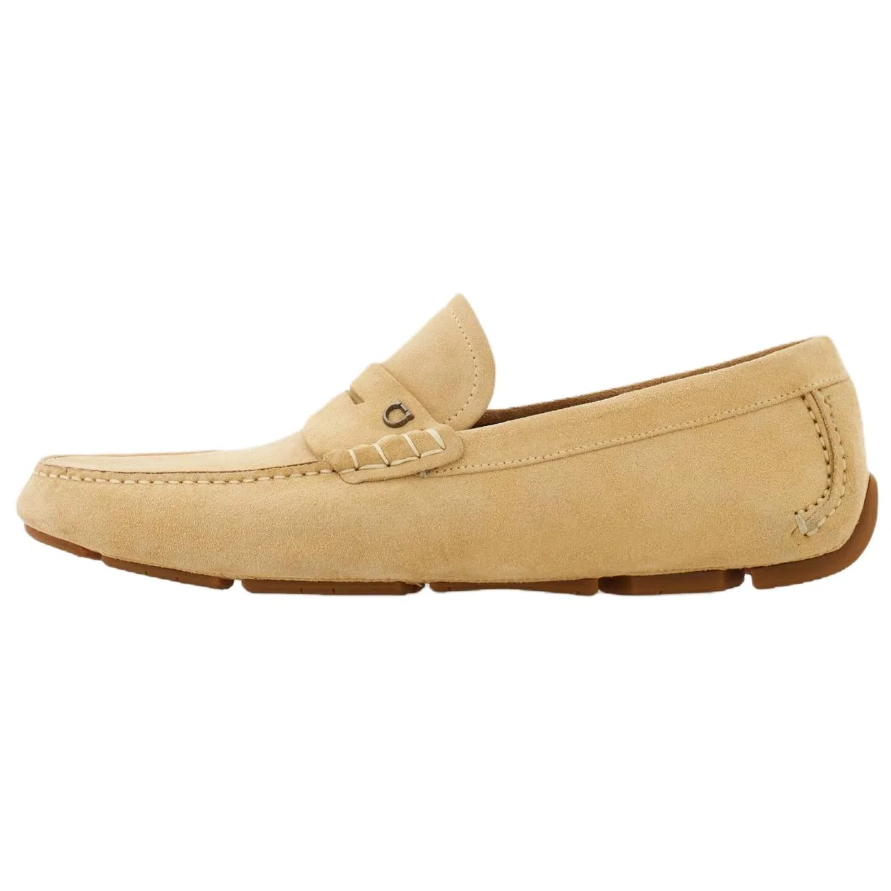 FERRAGAMO Gancini Casual Shoes Men's Light Umber