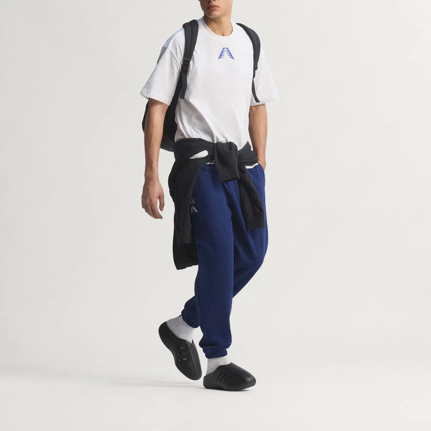Футболка мужская Anthony Edwards Believe That Adidas, White/Bright Blue — фото 4