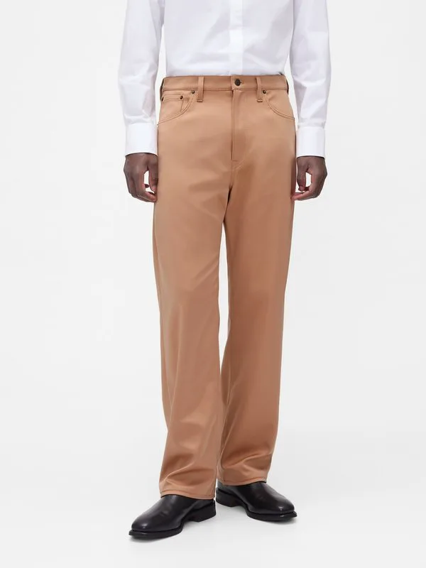 Свободные брюки gapstudio из атласа в стиле 90-х Gap, Camel Hair