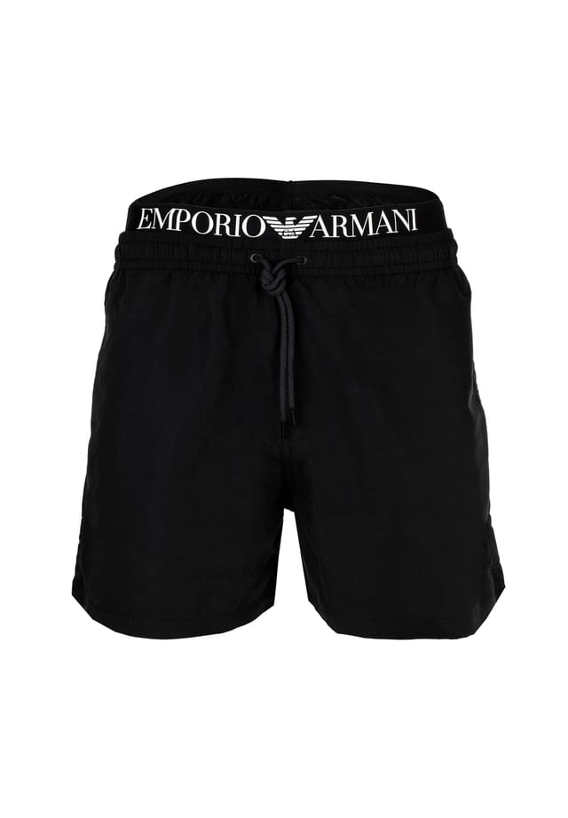 

Плавки-Шорты - боксеры с логотипом Emporio Armani, черный