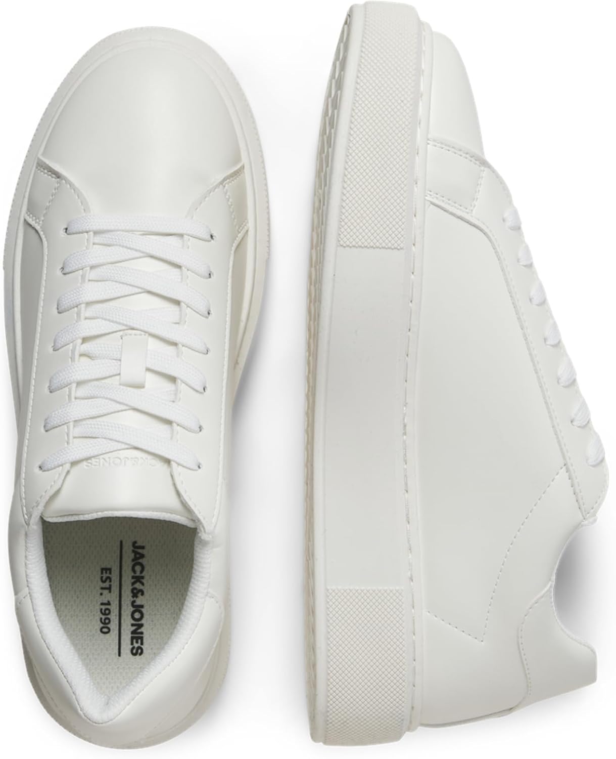 Мужские кроссовки JACK JONES Jfwaspire Cupsole из ПУ, коллекция Noos Jack & Jones, белый — фото 3