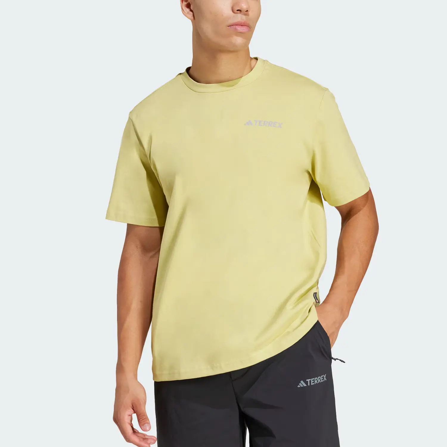 Футболка Terre POLYGIENE GRAPHIC мужская light gold Adidas, светло- золотой — фото 4