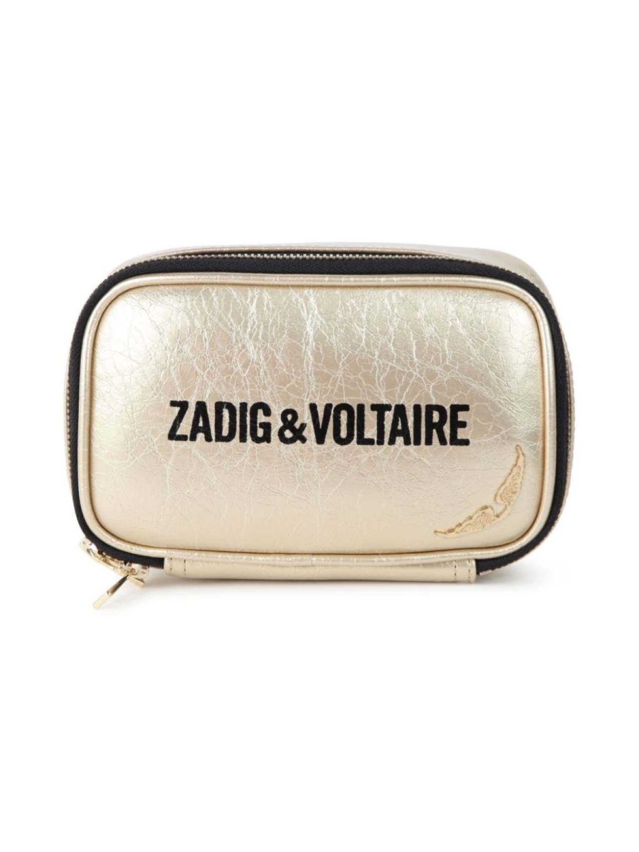 

Сумка через плечо с логотипом Zadig & Voltaire Kids, золотой