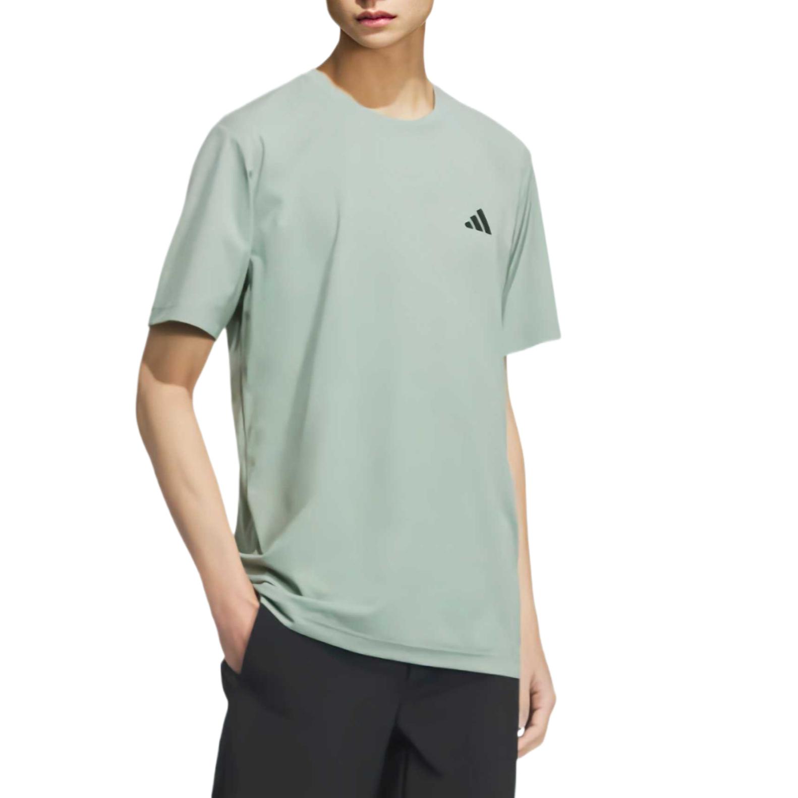 Adidas Футболка SS25 мужская зеленая — фото 3