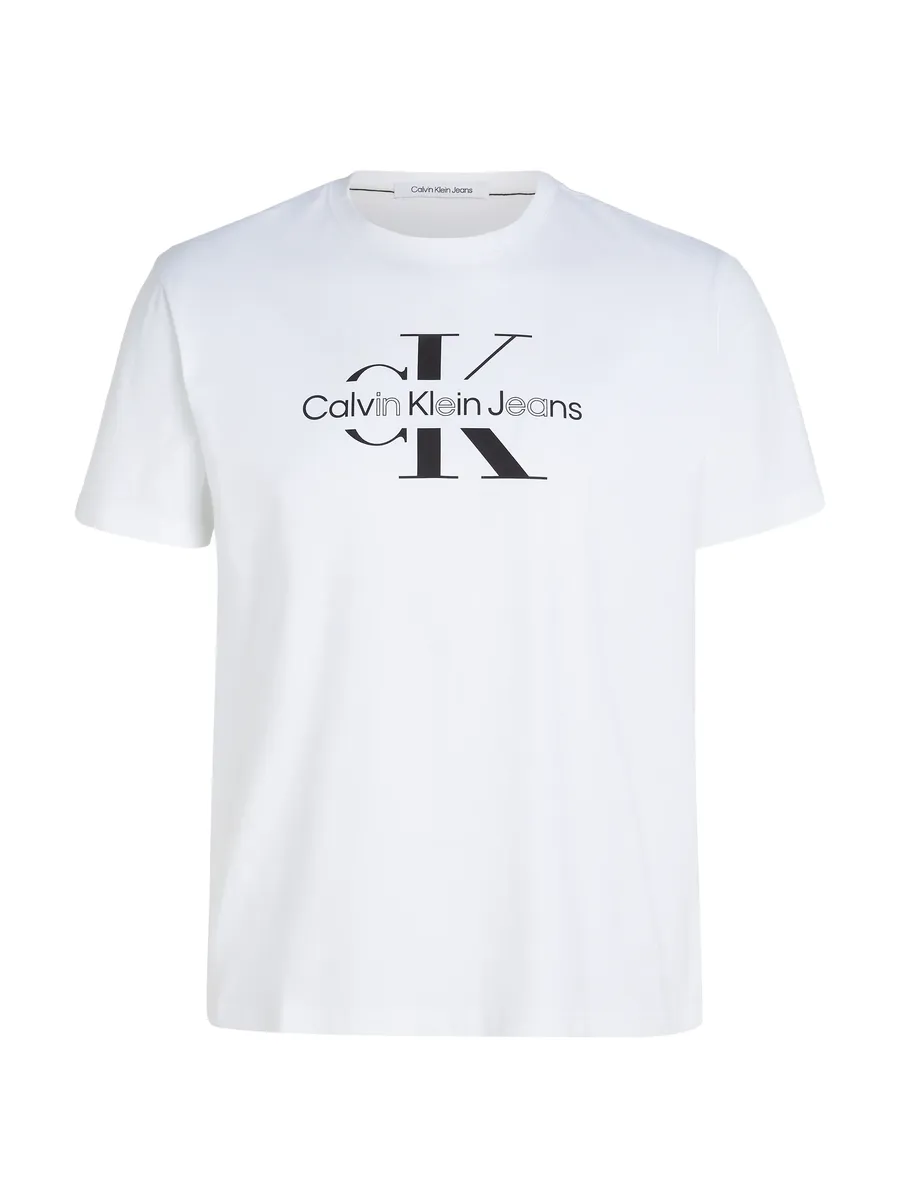 

Футболка Calvin Klein Jeans Plus "PLUS DISRUPTED OUTLINE LOGO TEE", большие размеры, белый