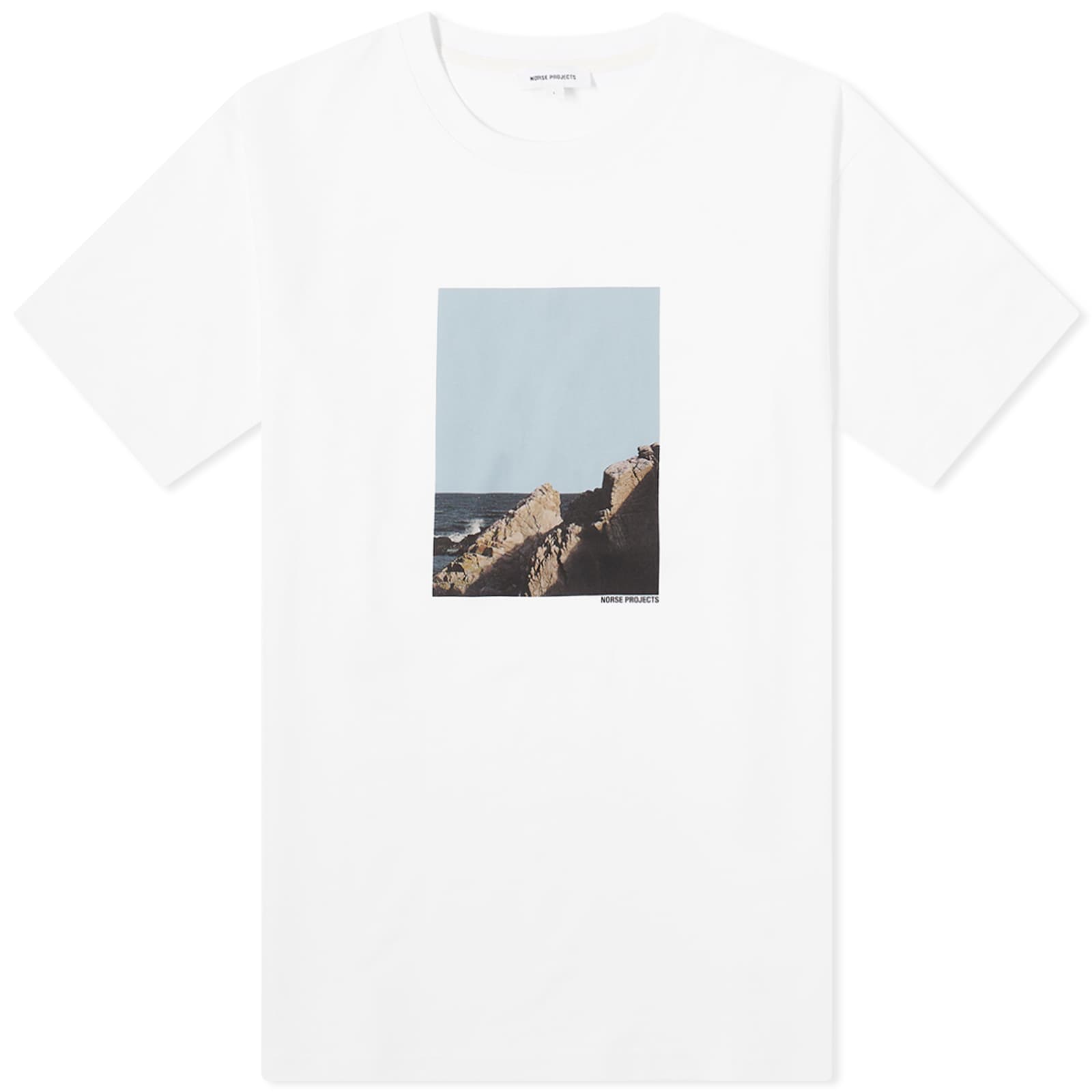 

Футболка Norse Projects Johannes Organic Cliff Print, белый