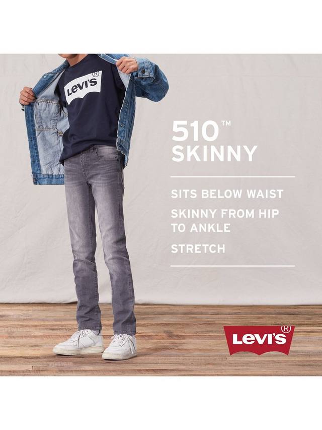 Джинсы для мальчиков 510 Skinny Fit Levi's, Dark Blue — фото 3