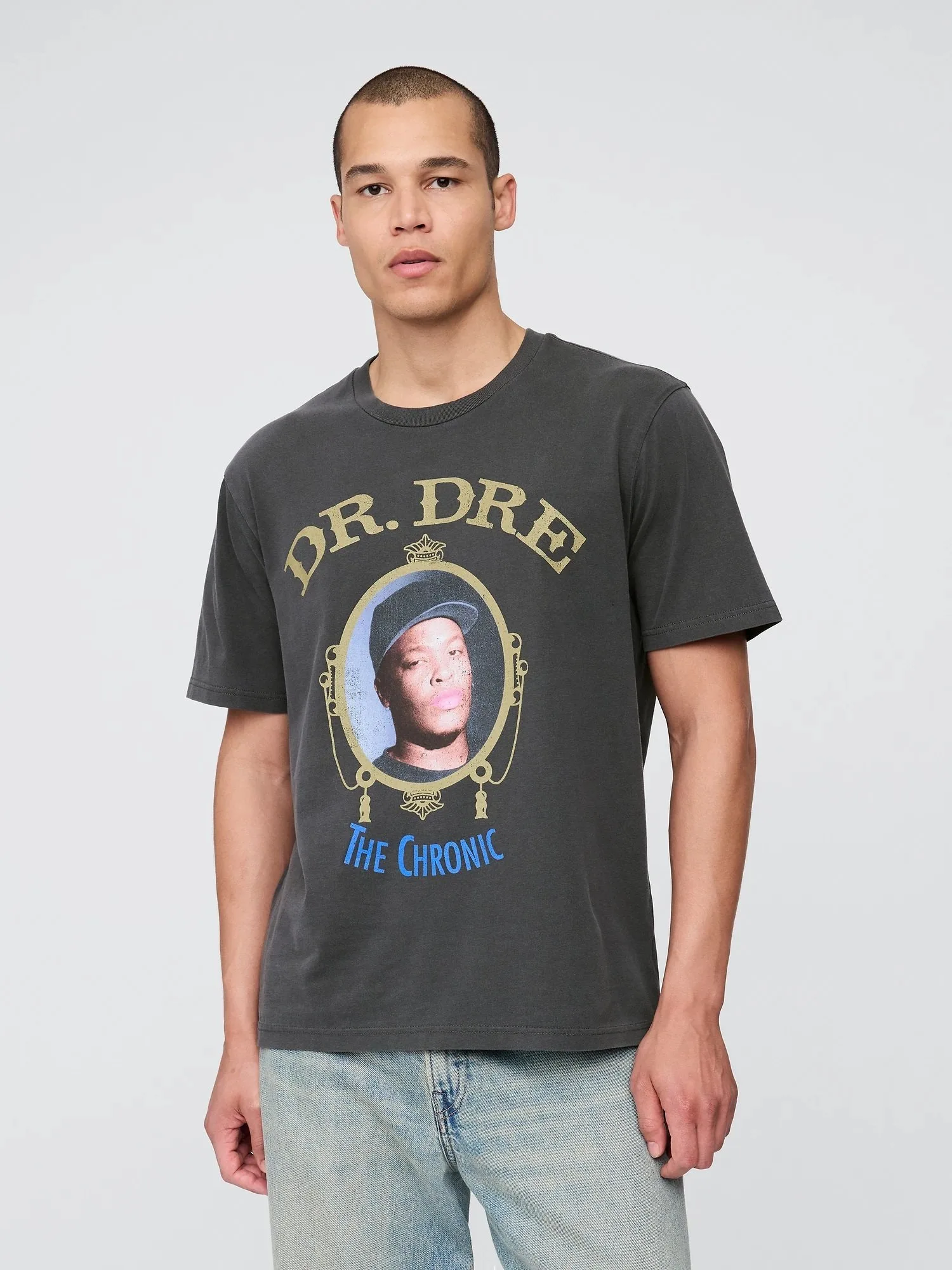 (U)■Футболка Dr. Dre Relax Graphic/Dr. Dre GAP, MOONLESS_NIGHT