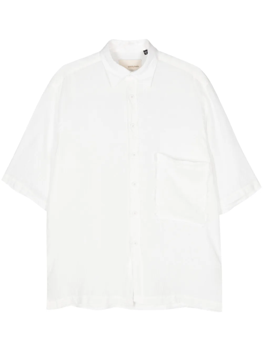 

Льняная рубашка Stefano Costumein, белый