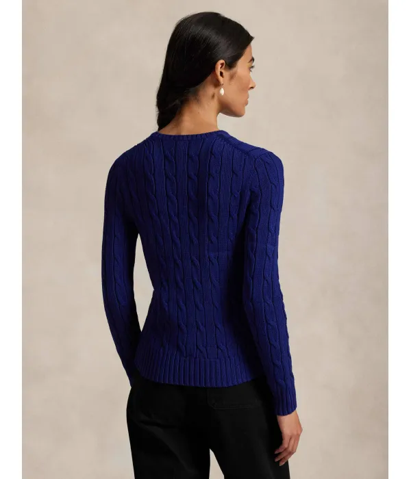 Свитер Джулианны Slim fit Polo Ralph Lauren, синий — фото 3
