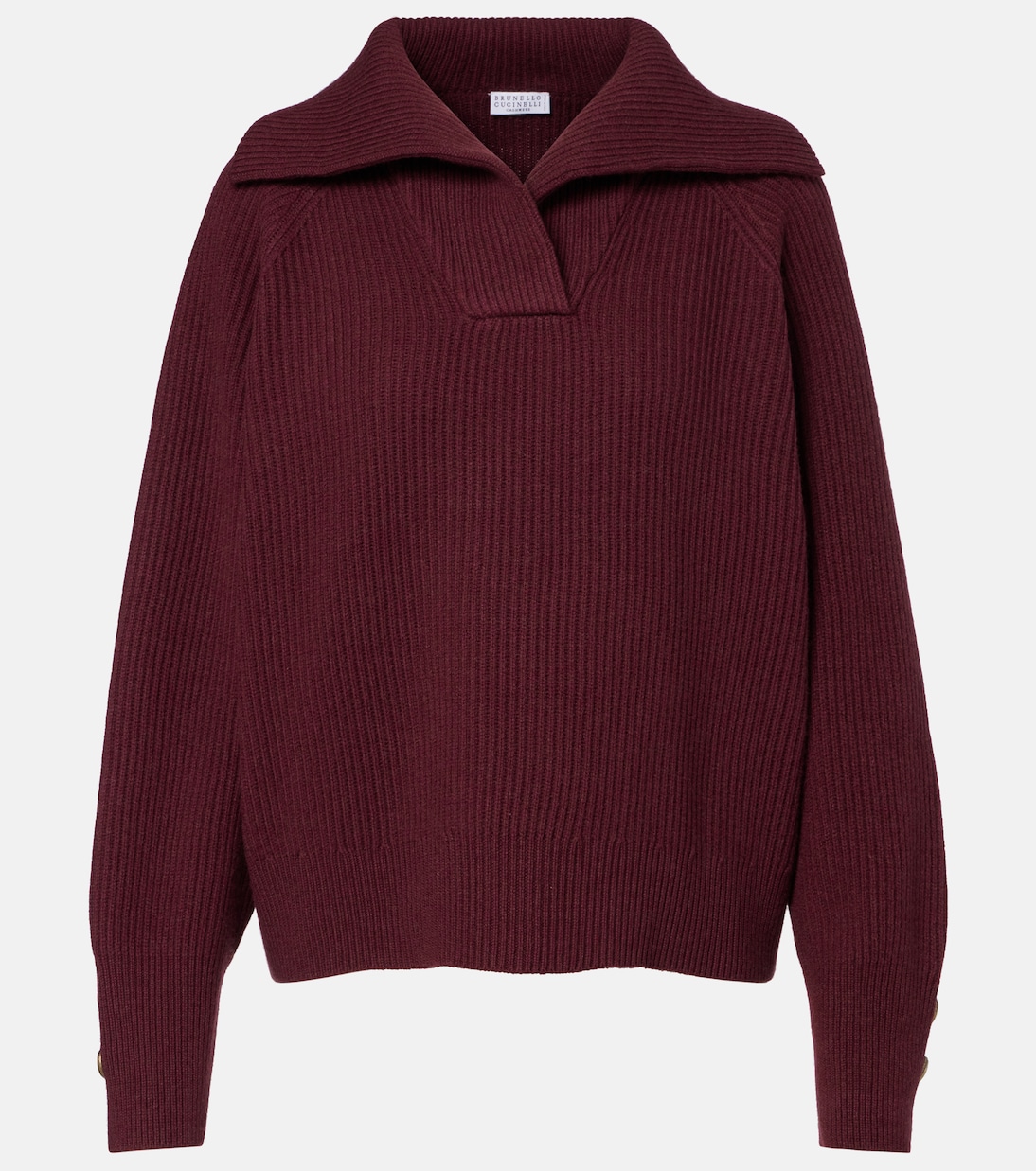 

Свитер из шерсти, кашемира и шелка Brunello Cucinelli, Amaranto