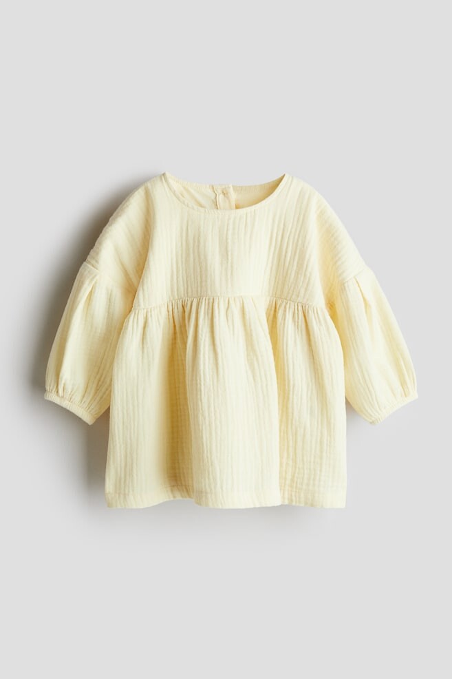 

Платье из хлопкового муслина H&M, желтый