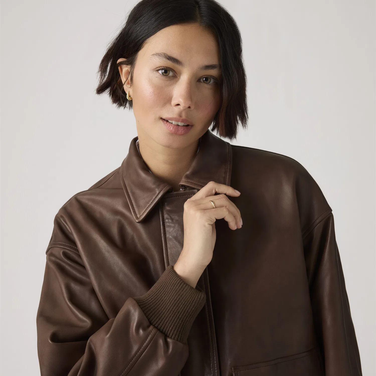 Куртка Kennedy Dad из натуральной кожи Levi's, Brown — фото 2