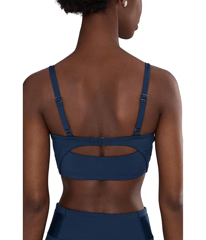 Купальник Nike Swim Effortless Essential V Neck Midkini, Midnight Navy — фото 4