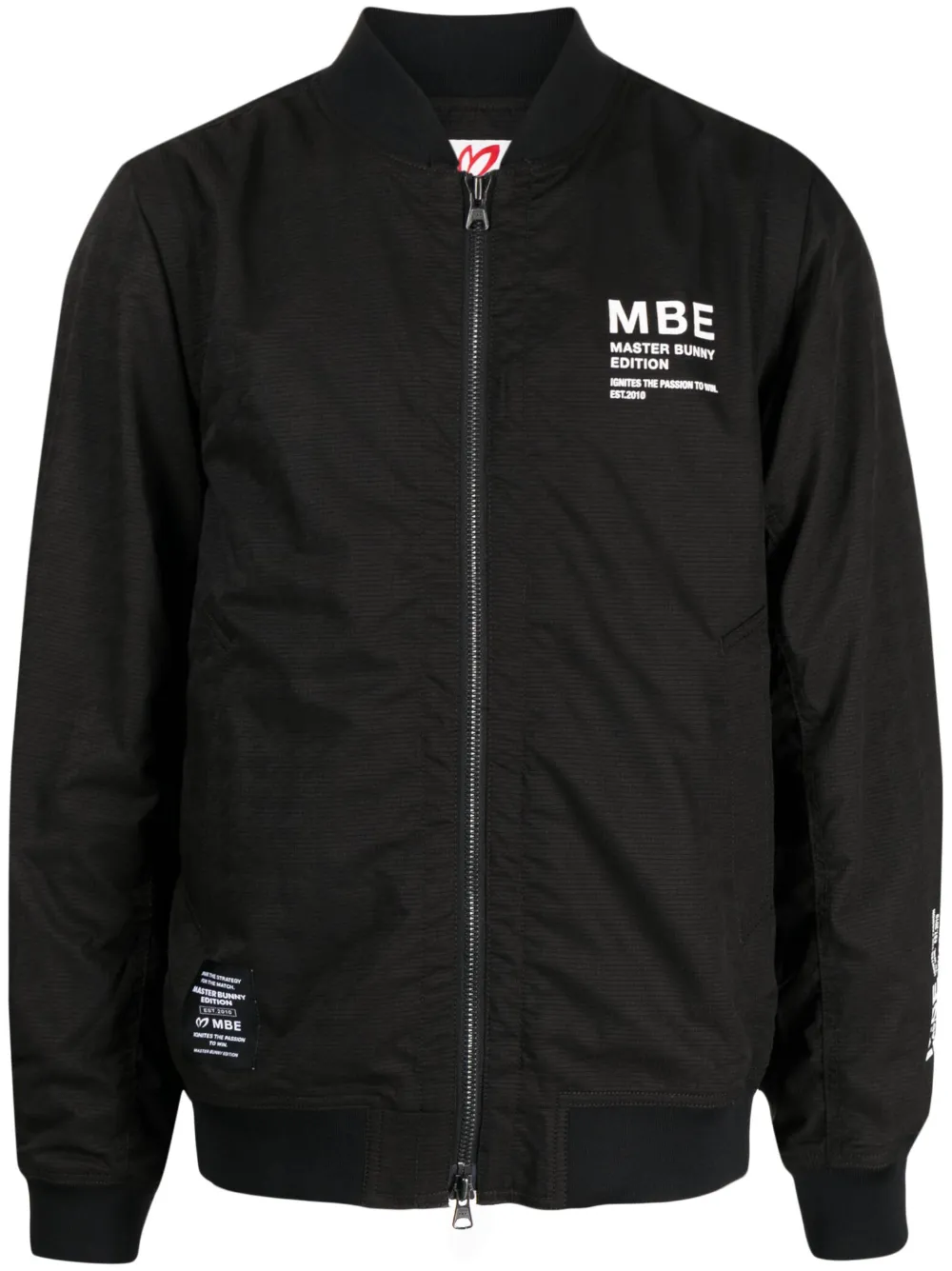 

Бомбер на молнии с логотипом MASTER BUNNY EDITION, черный