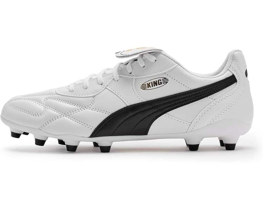 Мужские бутсы PUMA King Top Firm, искусственный газон, White/Black — фото 4