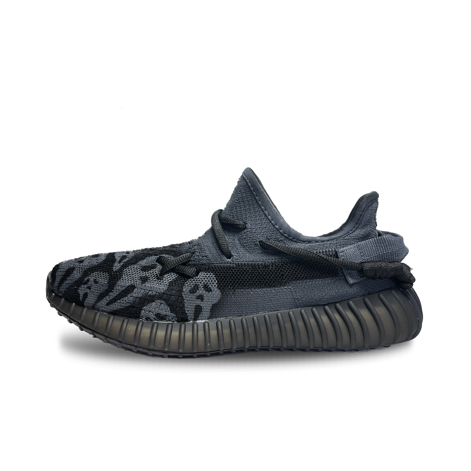 Yeezy Boost 350 Абразивоустойчивые низкие кеды унисекс серые Adidas Originals, темно-серый