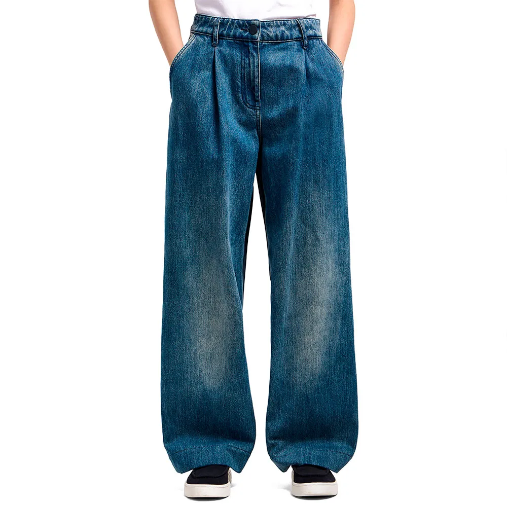 

Брюки с высокой талией Armani Exchange XW000561_AF12845, синий