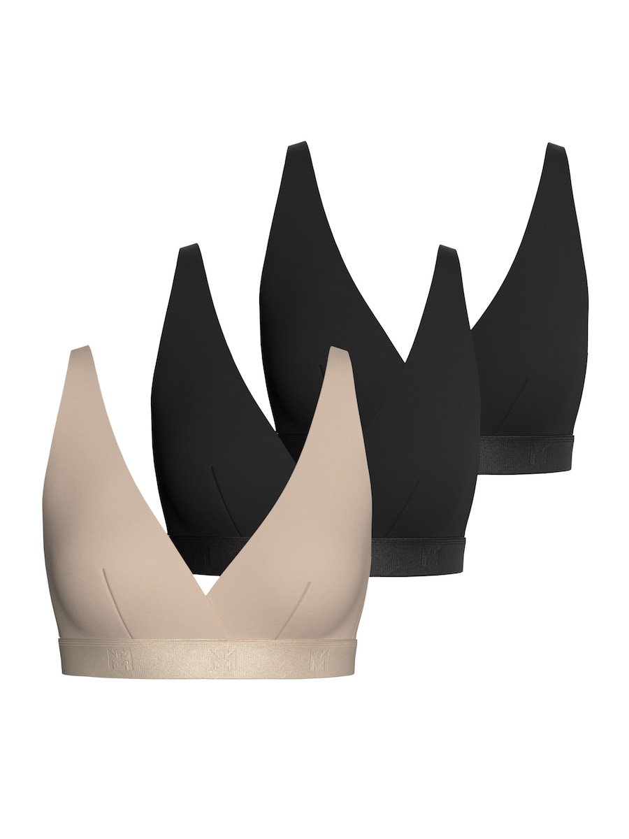 

Треугольный бюстгальтер IMPETUS, бежевый/черный