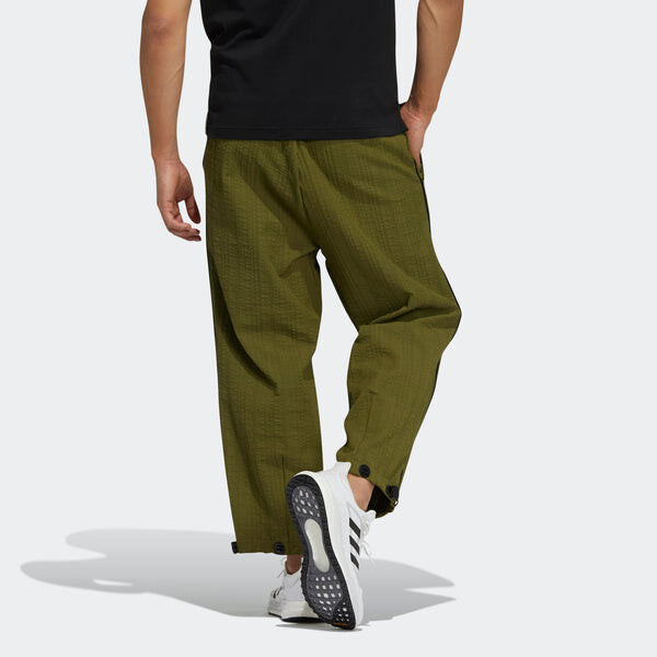 Спортивные штаны Men's adidas Wj Wv Wide Pnt Martial Arts Series Adjustable Belt Sports Pants/Trousers/Joggers Olive, зеленый — фото 3