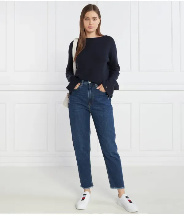 Шерстяной свитер BOAT-NK relaxed fit Tommy Hilfiger, темно-синий — фото 2