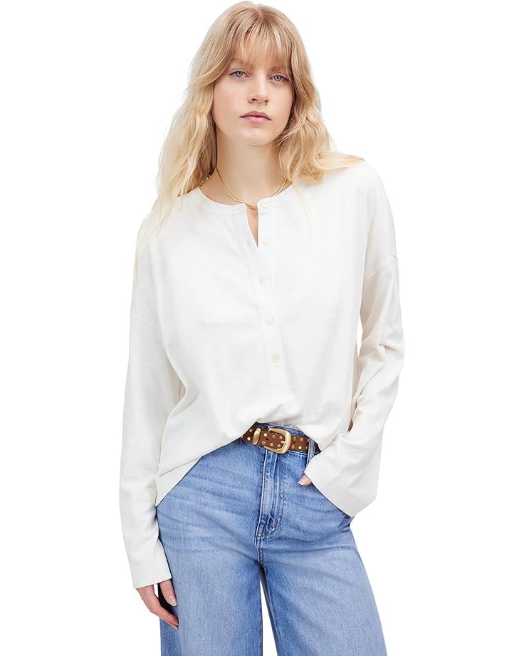 

Лонгслив Madewell Bombay Long, белый