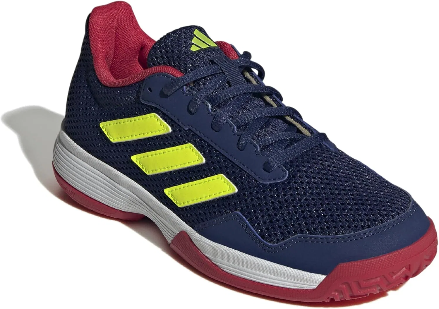 Детские теннисные кроссовки adidas, темно-синие Lucid Lemon — фото 3
