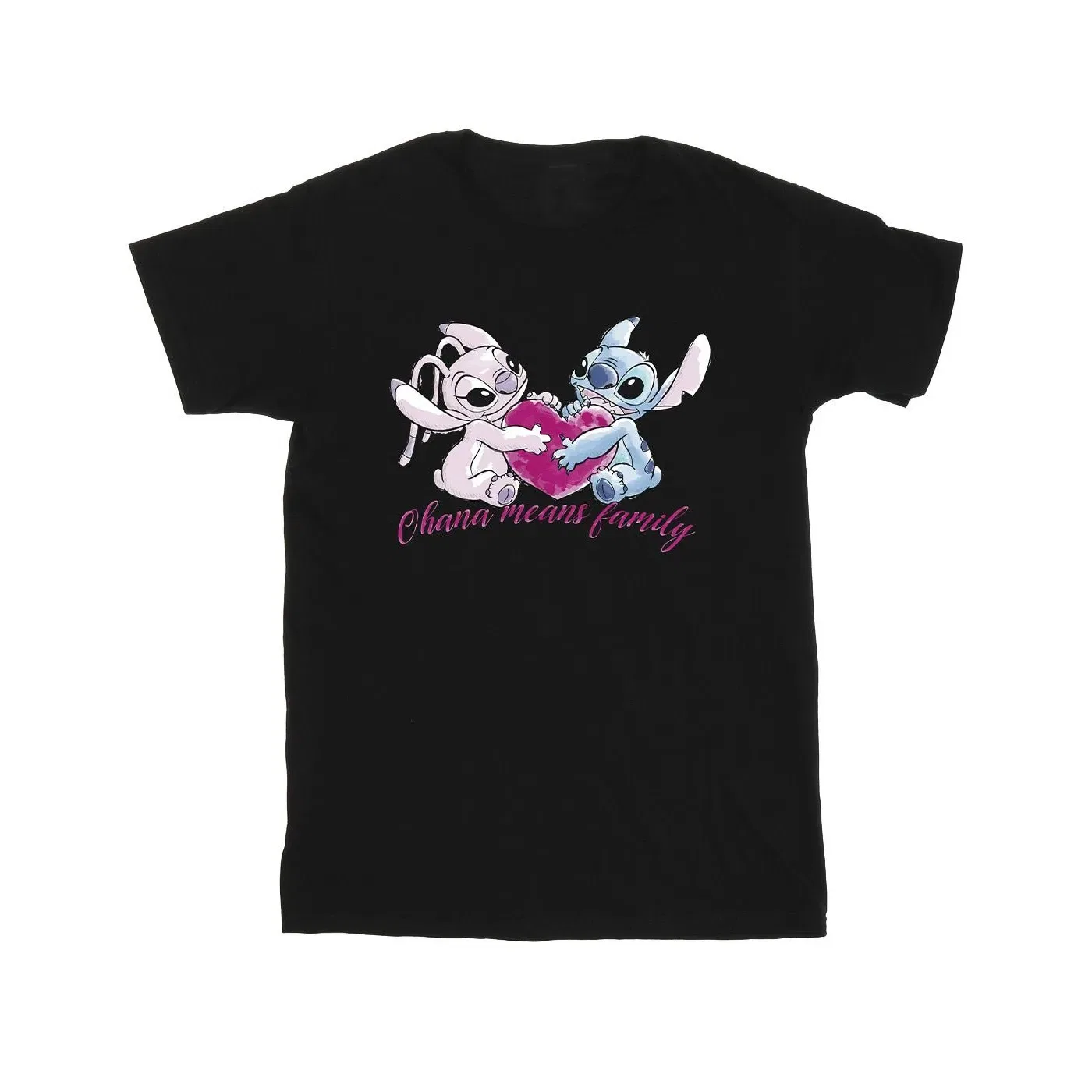 Футболка детская с принтом Lilo & Stitch Disney, черный — фото 2